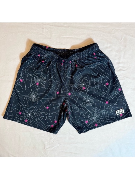 The Drip Shop Other - The DRIP SHOP Dark Web Shorts Boys XXL 16 2XL Spiderwebs Pink Spiders Basketball